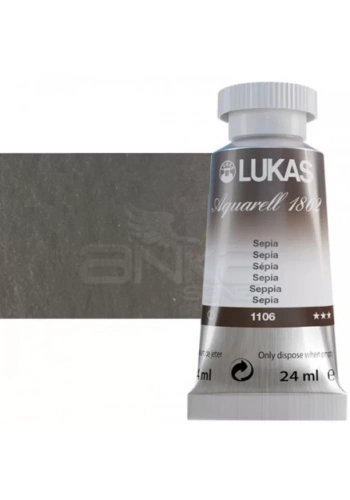 Lukas Aquarell 1862 Artist 24ml Sulu Boya 1106 Sepia Seri 2