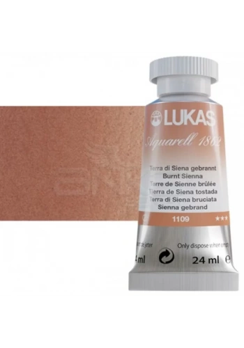 Lukas Aquarell 1862 Artist 24ml Sulu Boya 1109 Burnt Sienna Seri 2