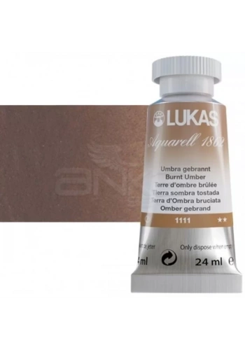 Lukas Aquarell 1862 Artist 24ml Sulu Boya 1111 Umbra Yanık Seri 2