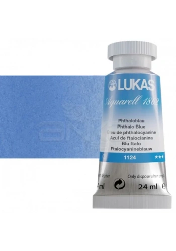 Lukas Aquarell 1862 Artist 24ml Sulu Boya 1124 Phthalo Blue Seri 2