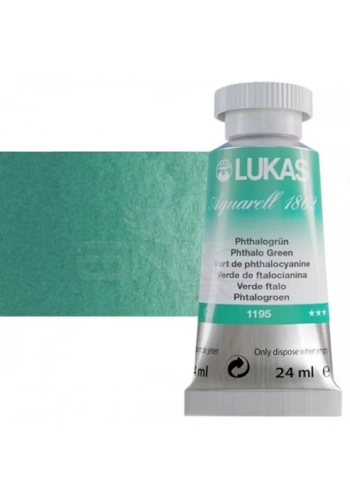 Lukas Aquarell 1862 Artist 24ml Sulu Boya 1195 Phthalo Green Seri 2