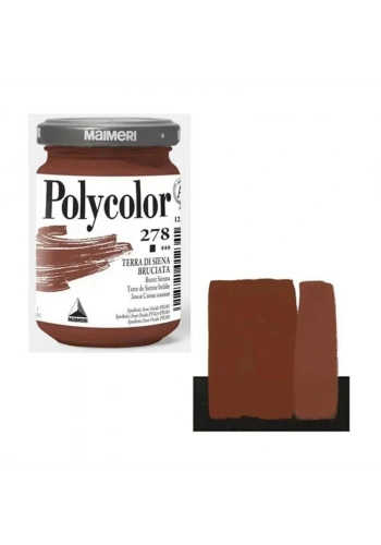 Maimeri Polycolor Akrilik Boya 140ml Burnt Sienna 278
