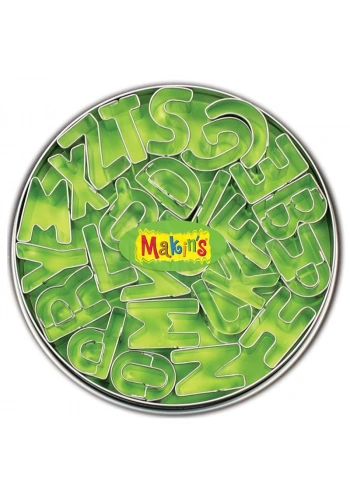 Makins Clay Kesici Kalıp Seti Alfabe 26 Harf Deseni Kod:37001