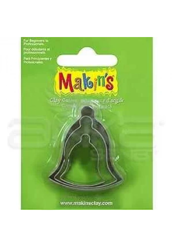 Makins Clay Kesici Kalıp Seti Çan 3 Parça Kod:36020