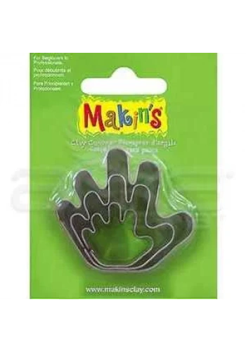 Makins Clay Kesici Kalıp Seti El 3 Parça Kod:36013