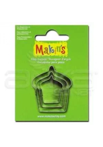 Makins Clay Kesici Kalıp Seti Kek 3 Parça Kod:36027