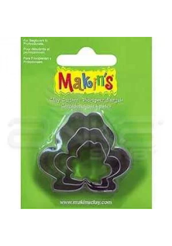 Makins Clay Kesici Kalıp Seti Kurbağa 3 Parça Kod:36010