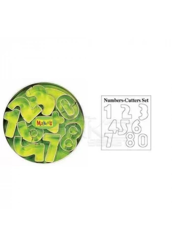 Makins Clay Kesici Kalıp Seti Rakamlar 8 Desen Kod:37002