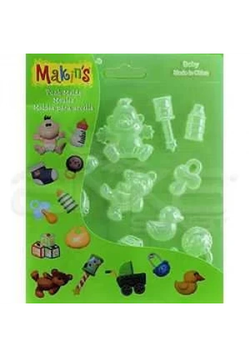 Makins Clay Push Mold Şekilleme Kalıbı Bebek Kod:39009