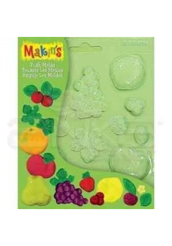 Makins Clay Push Mold Şekilleme Kalıbı Meyveler Kod:39002