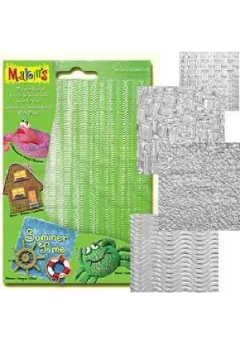 Makins Clay Texture Sheets Doku Kalıpları 4lü Set A