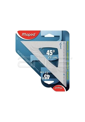 Maped Metal Gönye 45 Derece 21cm