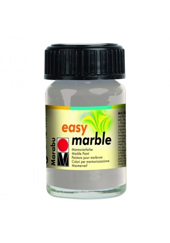 Marabu Easy Marble Ebru Boyası 15ml No:082 Silver