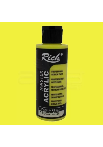 Rich Master Akrilik Boya 120ml 110 Açık Sarı