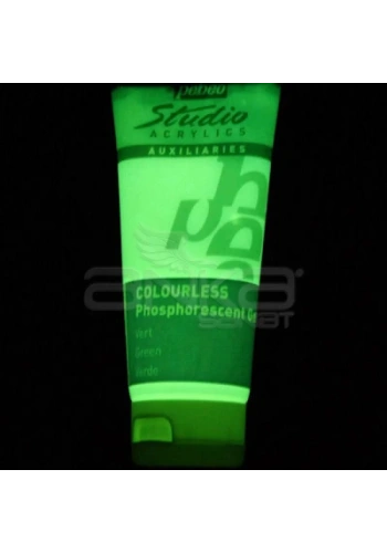 Pebeo Studio Floresan Karanlıkta Parlayan Boya 100ml Green