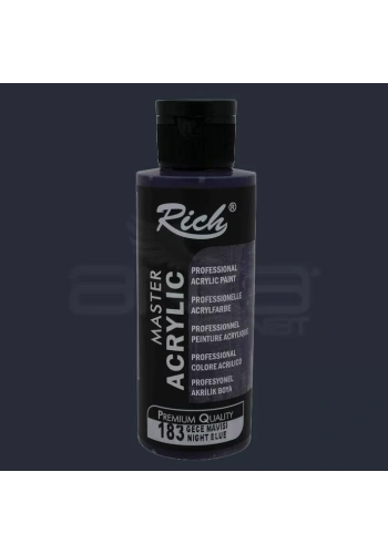 Rich Master Akrilik Boya 120ml 183 Gece Mavisi