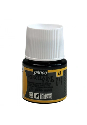 Pebeo Porcelaine 150 Fırınlanabilir Porselen Boyası 47 Pewter