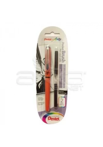 Pentel Arts Pocket Brush Kalem ve Refill Seti Kod:XGFKPF/FP10
