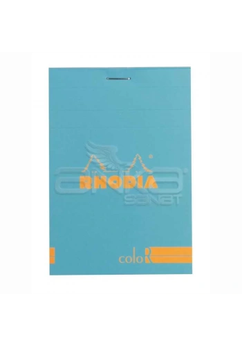 Rhodia Basic Çizgili Bloknot Turquoise Blue Kapak 90g 70 Yaprak