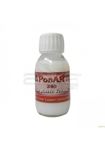 Ponart Su Bazlı Vernik 240 -Water Clear Laquer- 100ml