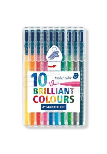 Staedtler Triplus Color Keçe Uçlu Kalem 1.0mm 10lu Set
