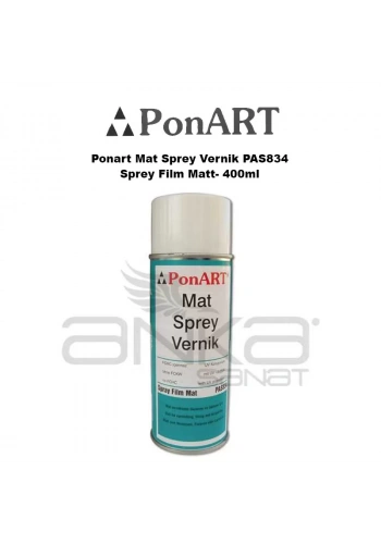 Ponart Mat Sprey Vernik PAS834 -Sprey Film Matt- 400ml
