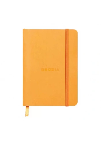 Rhodia Boutique Rodiarama Renkler Italyan Deri Yumuşak Kapak Çizgili Orange A6