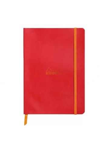 Rhodia Boutique Rodiarama Renkler Italyan Deri Yumuşak Kapak Çizgili Poppi A6 72 Yaprak