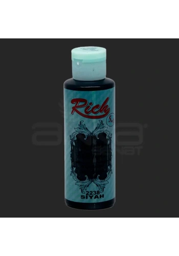 Rich Multi Surface Akrilik Boya 120ml 2238 Siyah