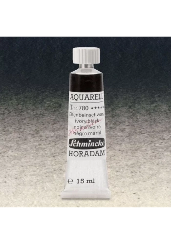 Schmincke Horadam Aquarell Tube 15ml Seri 1 Ivory Black 780