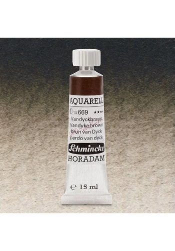 Schmincke Horadam Aquarell Tube 15ml Seri 1 Vandyke Brown 669