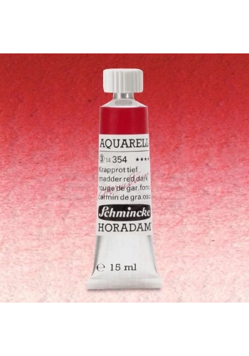 Schmincke Horadam Aquarell Tube 15ml Seri 3 Madder Red Dark 354