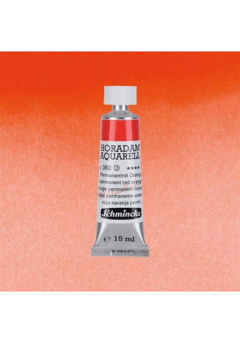 Schmincke Horadam Aquarell Tube 15ml Seri 3 Permanent Red Orange 360