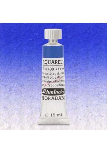 Schmincke Horadam Aquarell Tube 15ml Seri 4 Cobalt Blue Deep 488