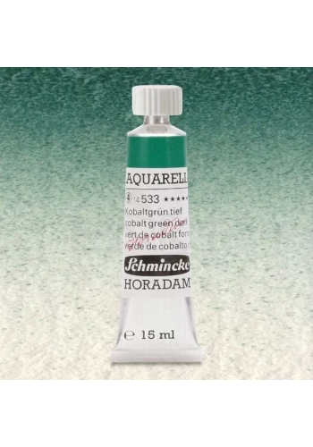 Schmincke Horadam Aquarell Tube 15ml Seri 4 Cobalt Green Dark 533