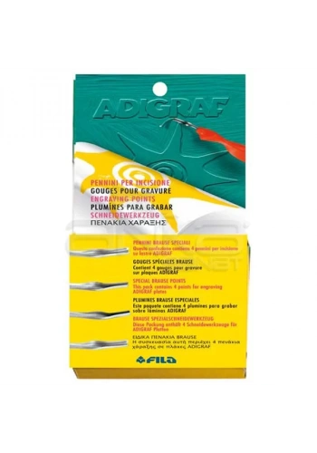 Adigraf Gravür Uçları Seti 4lü