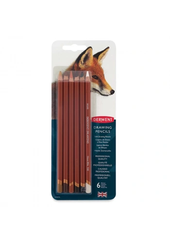Derwent Drawing Yağlı Eskiz Kalemi 6lı Set