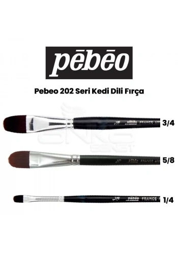 Pebeo 202 Seri Kedi Dili Fırça