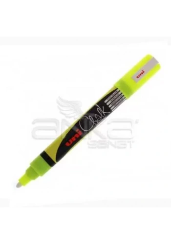 Uni Chalk Marker Wet Wipe Fluo Yellow 1.8-2.5mm