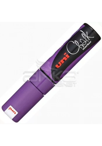 Uni Chalk Marker Wet Wipe Violet 8.0mm