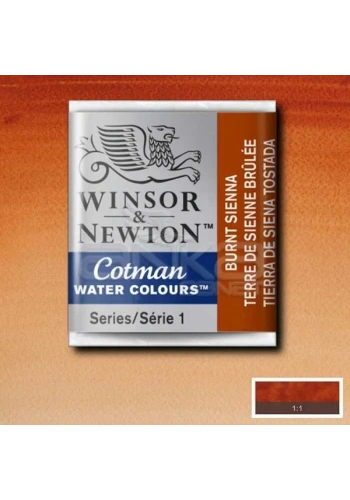 Winsor & Newton Tablet Sulu Boya No:074 Burnt Sienna
