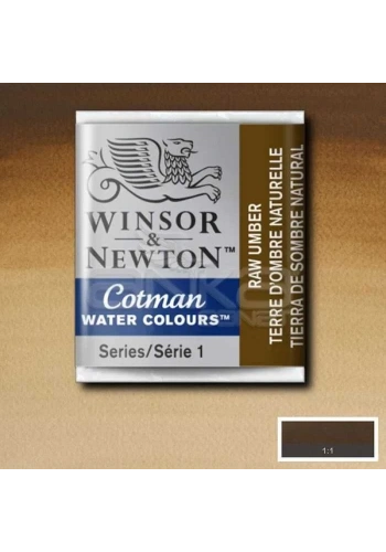 Winsor & Newton Tablet Sulu Boya No:554 Raw Umber