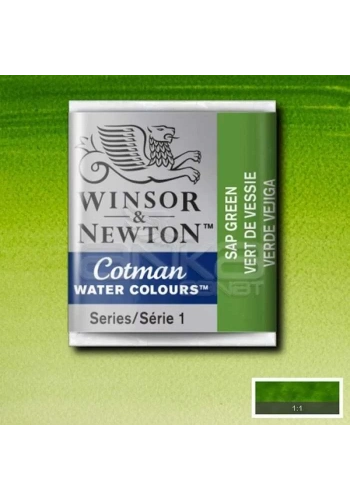 Winsor & Newton Tablet Sulu Boya No:599 Sap Green