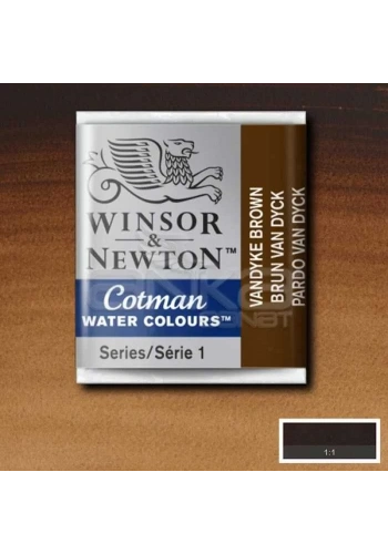 Winsor & Newton Tablet Sulu Boya No:676 Vandayk Brown