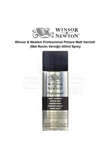 Winsor & Newton Professional Picture Matt Varnish (Mat Resim Verniği) 400ml Sprey