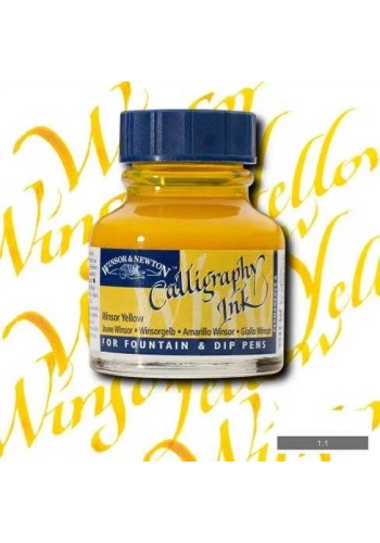 Winsor & Newton Calligraphy Mürekkebi 30ml Winsor Yellow 730