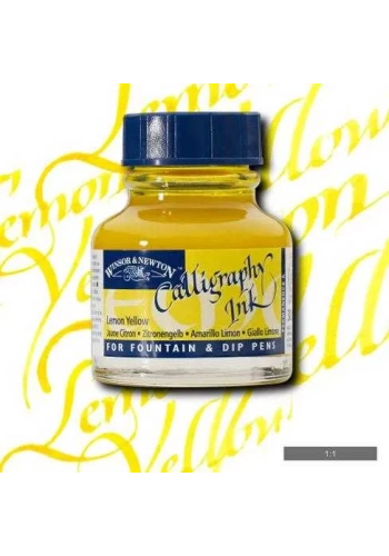 Winsor & Newton Calligraphy Mürekkebi 30ml Lemon Yellow 345