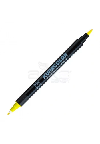 Zig Kurecolor Fine & Brush for Manga Çizim Kalemi 102 Lemon Yellow