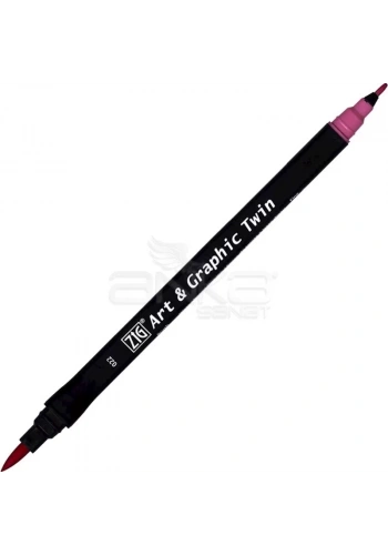 Zig Art & Graphic Twin Marker TUT-80 22 Dark Pink