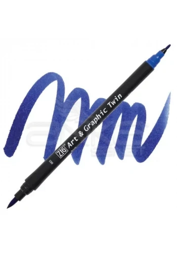 Zig Art & Graphic Twin Marker TUT-80 3 Blue